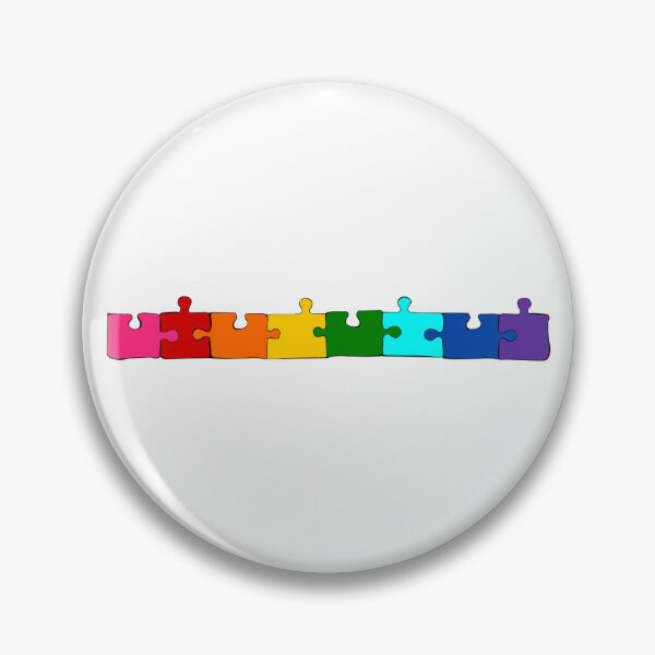Item preview, Rainbow Puzzle Pieces Pride Flag designed and sold by HarveyHandcraftsandDesigns.