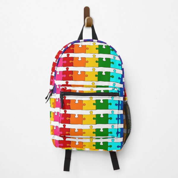 Item preview, Rainbow Puzzle Pieces Pride Flag designed and sold by HarveyHandcraftsandDesigns.