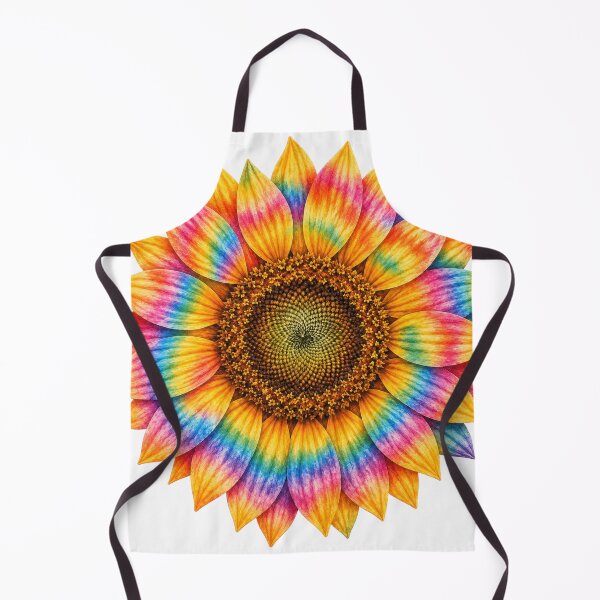 Item preview, Rainbow Tie Dye Sunflower Art designed and sold by jgvisualarts.