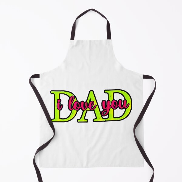Item preview, Dad I Love You Neon Green Pink Typography Gift Dad designed and sold by AstronautMerch.