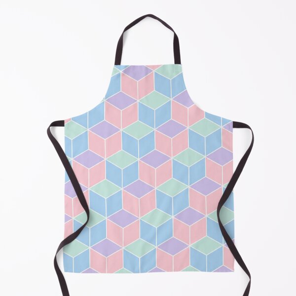 Item preview, Pastel Isometric Geometric Cubes Pattern designed and sold by ColorFindsEs.
