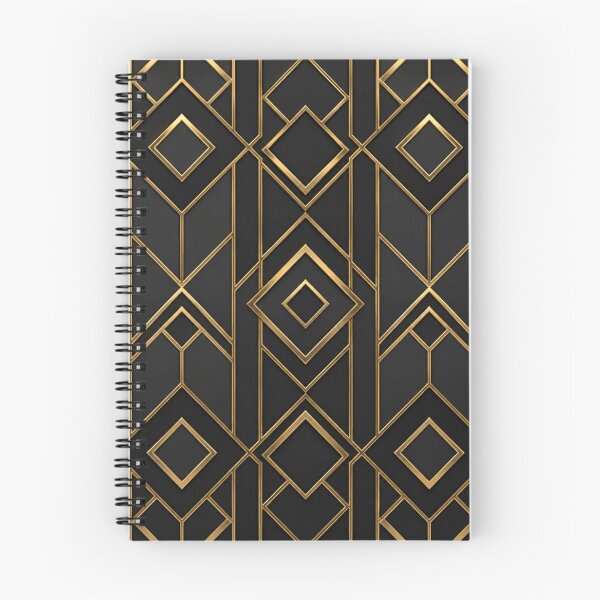 Item preview, Elegant Black and Gold Art Deco Geometric Pattern designed and sold by ColorFindsEs.