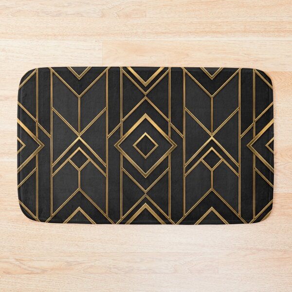 Item preview, Elegant Black and Gold Art Deco Geometric Pattern designed and sold by ColorFindsEs.