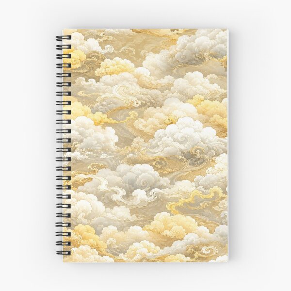 Item preview, Ethereal Swirling Gold and Cream Clouds Pattern designed and sold by ColorFindsEs.