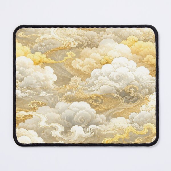 Item preview, Ethereal Swirling Gold and Cream Clouds Pattern designed and sold by ColorFindsEs.