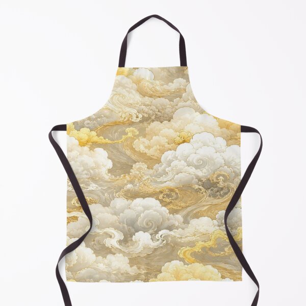 Item preview, Ethereal Swirling Gold and Cream Clouds Pattern designed and sold by ColorFindsEs.