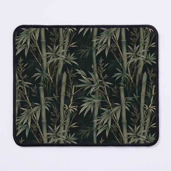 Item preview, Moody Green Vintage Bamboo Pattern designed and sold by ColorFindsEs.