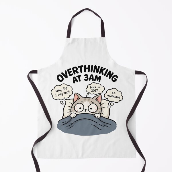 Item preview, Overthinking Cat at 3AM Club designed and sold by catontheroof.