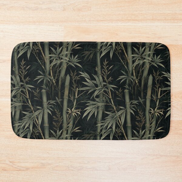 Item preview, Moody Green Vintage Bamboo Pattern designed and sold by ColorFindsEs.