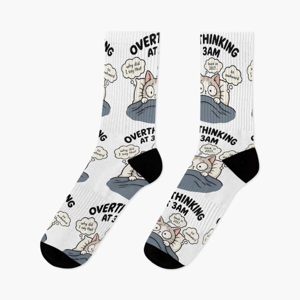 Item preview, Overthinking Cat at 3AM Club designed and sold by catontheroof.