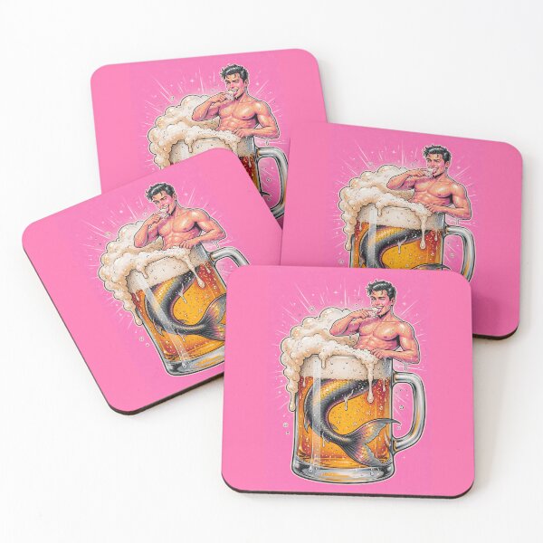 Item preview, Merman Chilling in Giant Beer Mug designed and sold by ZhivanCrimson.