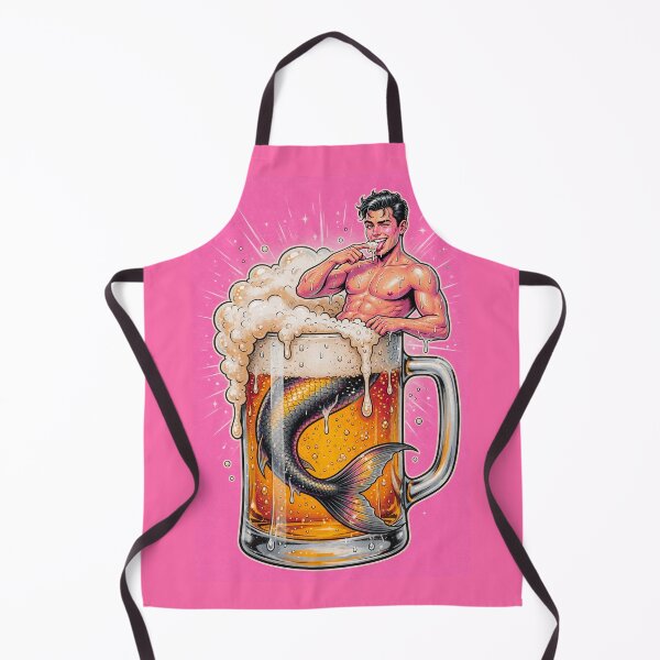 Item preview, Merman Chilling in Giant Beer Mug designed and sold by ZhivanCrimson.