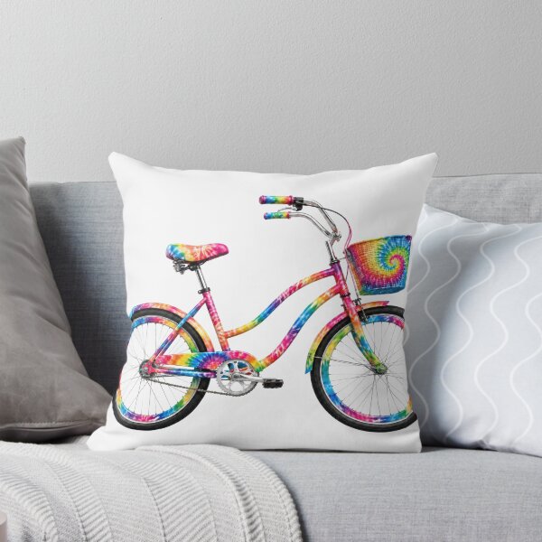 Item preview, Tie-Dye Rainbow Bicycle Art designed and sold by jgvisualarts.