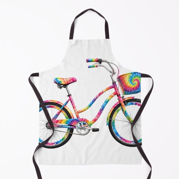 Item preview, Tie-Dye Rainbow Bicycle Art designed and sold by jgvisualarts.