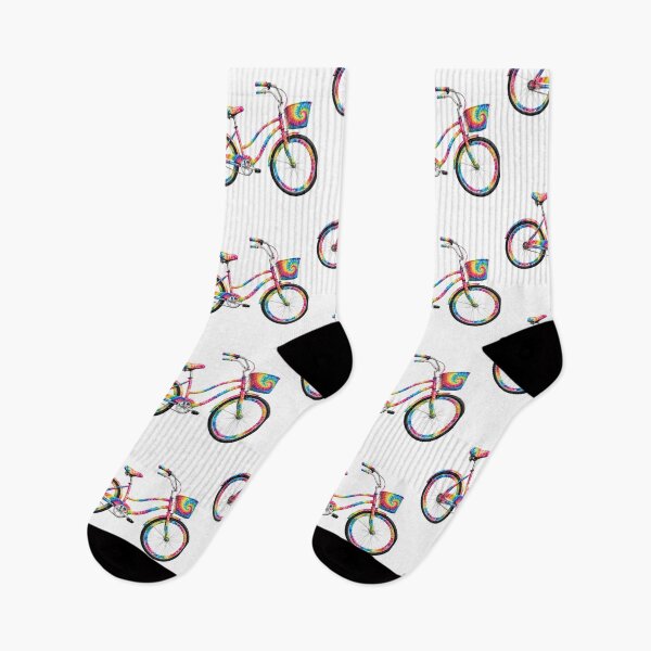 Item preview, Tie-Dye Rainbow Bicycle Art designed and sold by jgvisualarts.