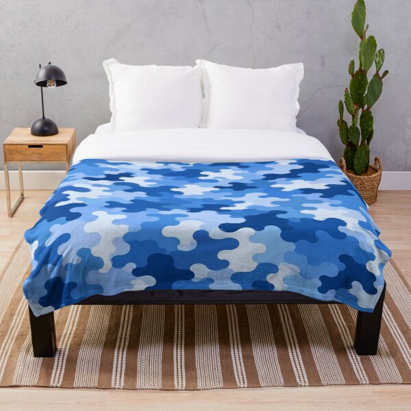 Item preview, Blue Urban Camouflage Pattern designed and sold by ColorFindsEs.