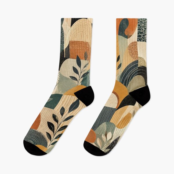 Item preview, Mid-Century Modern Abstract Geometric Botanical Pattern designed and sold by ColorFindsEs.