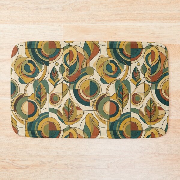 Item preview, Mid-Century Modern Abstract Geometric Botanical Pattern designed and sold by ColorFindsEs.