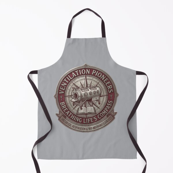 Item preview, Burgundy Red Iron Lung Medical History Emblem - Vintage Academic Crest designed and sold by Fatomfatom.