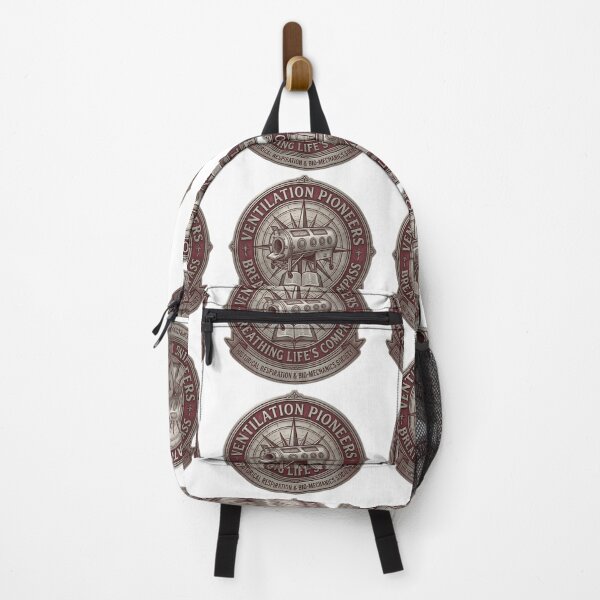 Item preview, Burgundy Red Iron Lung Medical History Emblem - Vintage Academic Crest designed and sold by Fatomfatom.