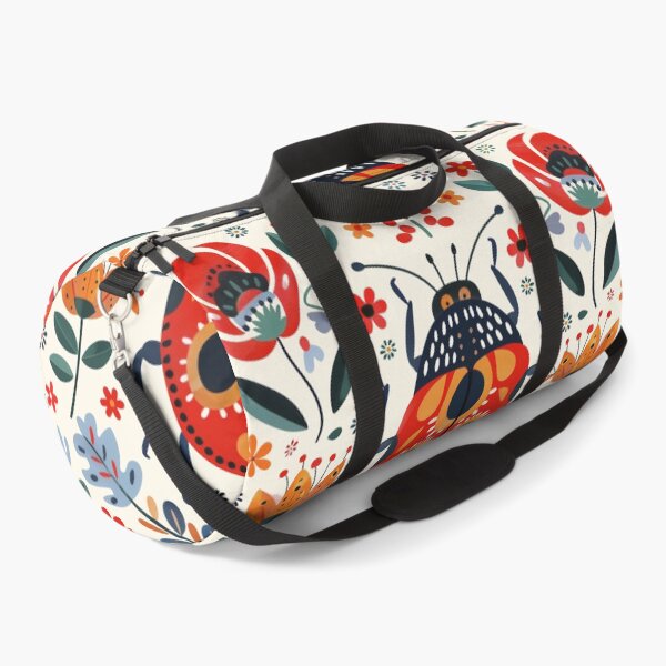 Item preview, Scandinavian Folk Art, Ladybug With Flowers designed and sold by xiao xuans.
