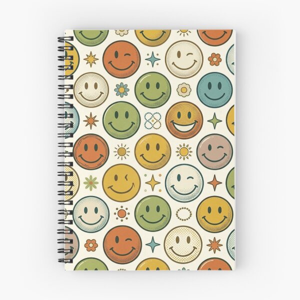 Item preview, Retro 70s Halftone Smiley Face Pattern designed and sold by ColorFindsEs.