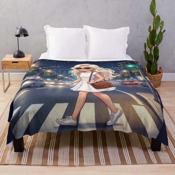 Item preview, Night City Crossing Woman Art designed and sold by Azurart2.