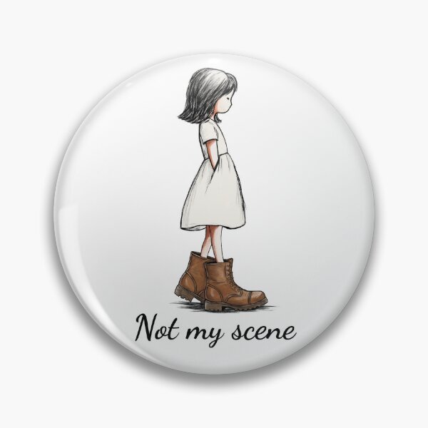 Item preview, Not My Scene Girl in Combat Boots – Boots Lover Gift designed and sold by FMproject.