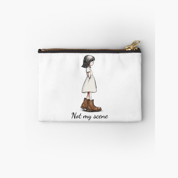 Item preview, Not My Scene Girl in Combat Boots – Boots Lover Gift designed and sold by FMproject.
