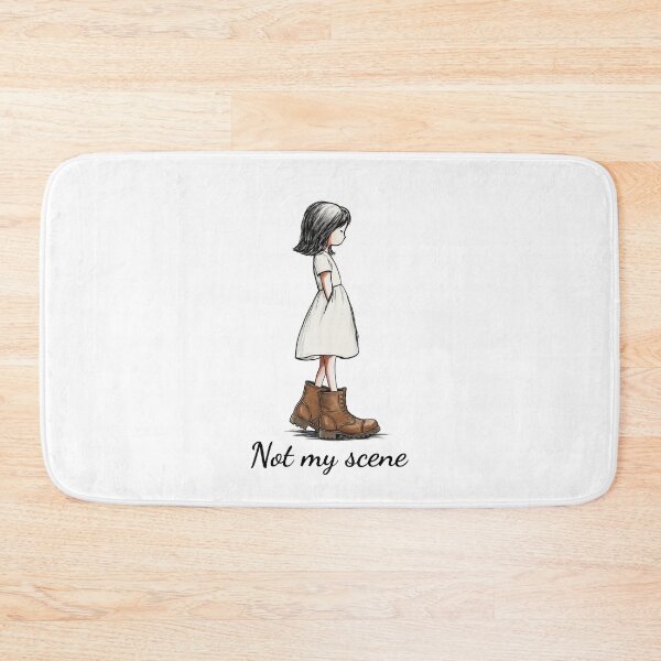 Item preview, Not My Scene Girl in Combat Boots – Boots Lover Gift designed and sold by FMproject.