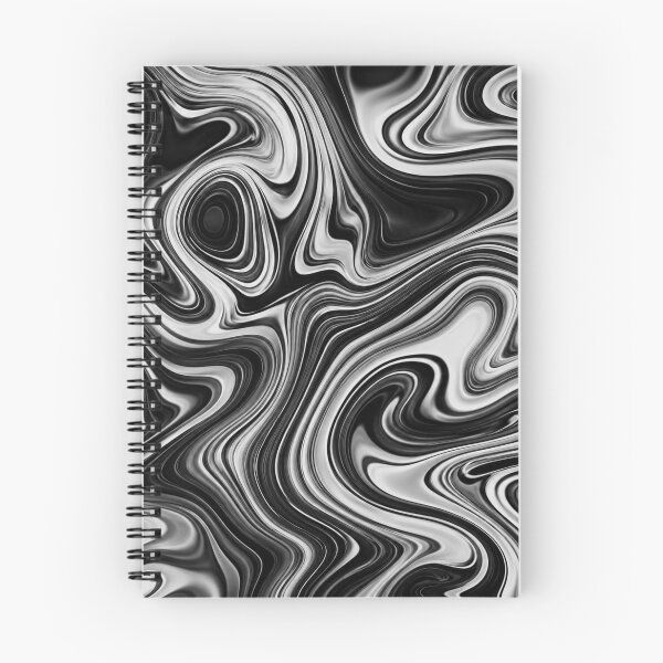 Item preview, Black and White Fluid Marble Abstract Pattern designed and sold by ColorFindsEs.