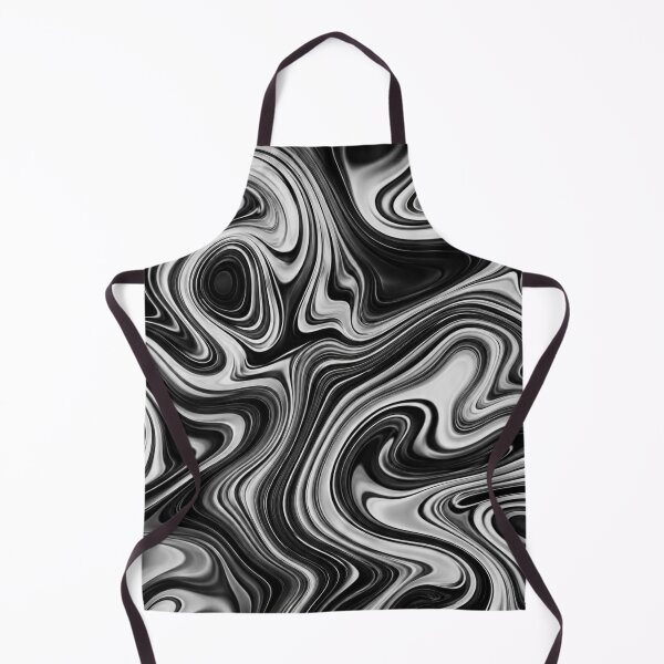 Item preview, Black and White Fluid Marble Abstract Pattern designed and sold by ColorFindsEs.