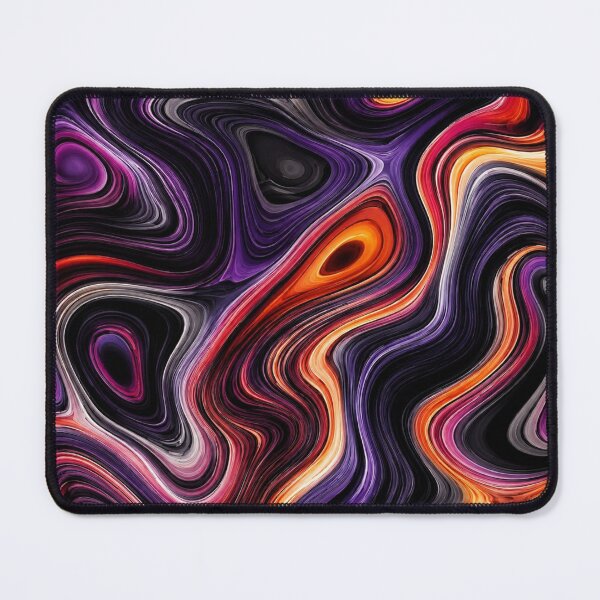 Item preview, Dark Purple and Orange Fluid Marble Abstract Pattern designed and sold by ColorFindsEs.