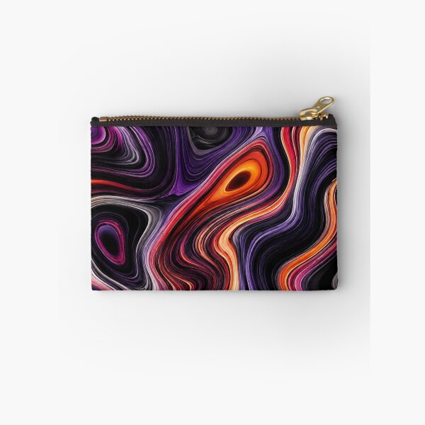 Item preview, Dark Purple and Orange Fluid Marble Abstract Pattern designed and sold by ColorFindsEs.