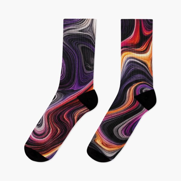 Item preview, Dark Purple and Orange Fluid Marble Abstract Pattern designed and sold by ColorFindsEs.