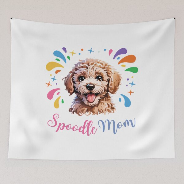 Item preview, Spoodle Mom Color Splash Dog Lover Design – Cute Spoodle Puppy Mother Gift designed and sold by ArcticFoxStudio.