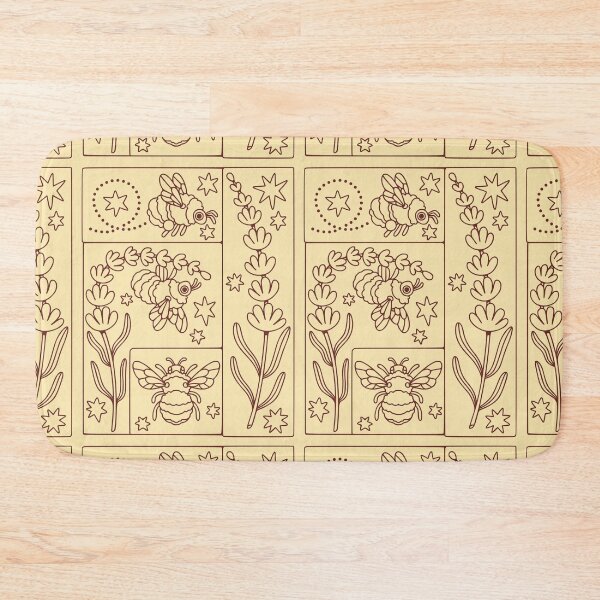 Item preview, Bumble bees & lavender designed and sold by Erika Vaigel Creations.