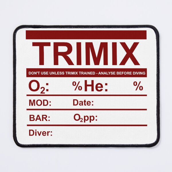 Item preview, Trimix Scuba Tank Sticker designed and sold by veryarticulated.