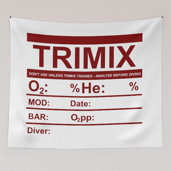 Item preview, Trimix Scuba Tank Sticker designed and sold by veryarticulated.