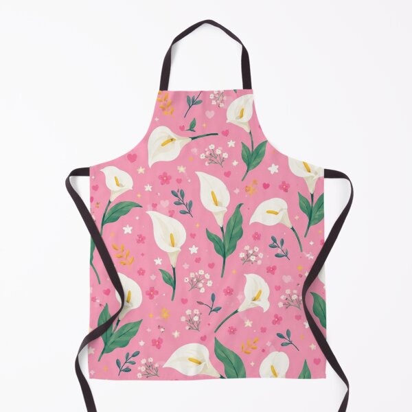 Artikelvorschau, Nahtloses Muster mit leuchtenden rosa-weißen Calla-Lilien entworfen und verkauft von ColorFindsEs.