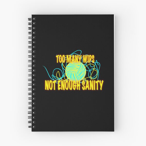 Item preview, Too Many WIPs Not Enough Sanity – Yarn Ball Knitting Sticker designed and sold by ArtyWares.