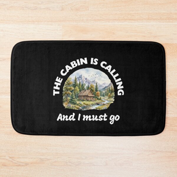 Item preview, The Cabin Is Calling And I Must Go Cozy Mountain Landscape designed and sold by paws-peaks-adv.