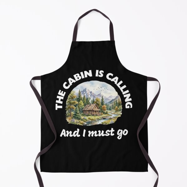 Item preview, The Cabin Is Calling And I Must Go Cozy Mountain Landscape designed and sold by paws-peaks-adv.