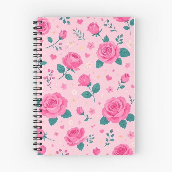 Item preview, Vibrant Pink Rose Seamless Pattern designed and sold by ColorFindsEs.