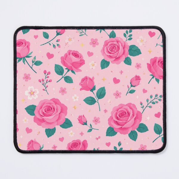 Item preview, Vibrant Pink Rose Seamless Pattern designed and sold by ColorFindsEs.