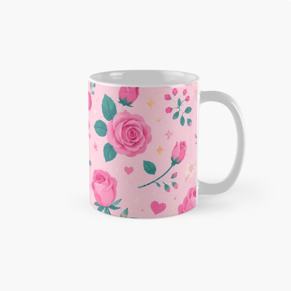 Item preview, Vibrant Pink Rose Seamless Pattern designed and sold by ColorFindsEs.