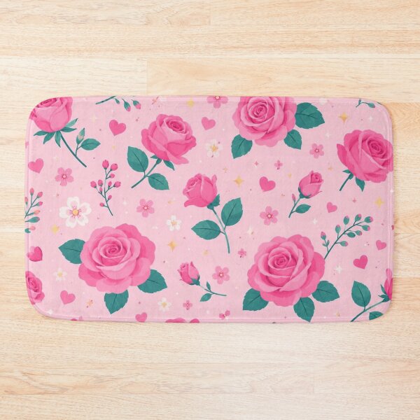 Item preview, Vibrant Pink Rose Seamless Pattern designed and sold by ColorFindsEs.