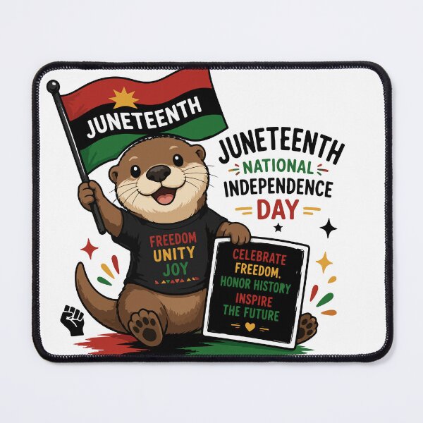 Item preview, Cute Otter Juneteenth National Independence Day designed and sold by Rexusstain.