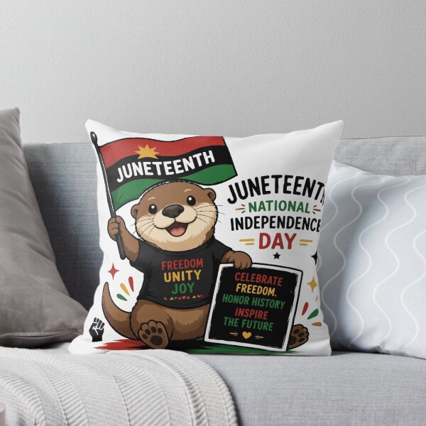 Item preview, Cute Otter Juneteenth National Independence Day designed and sold by Rexusstain.