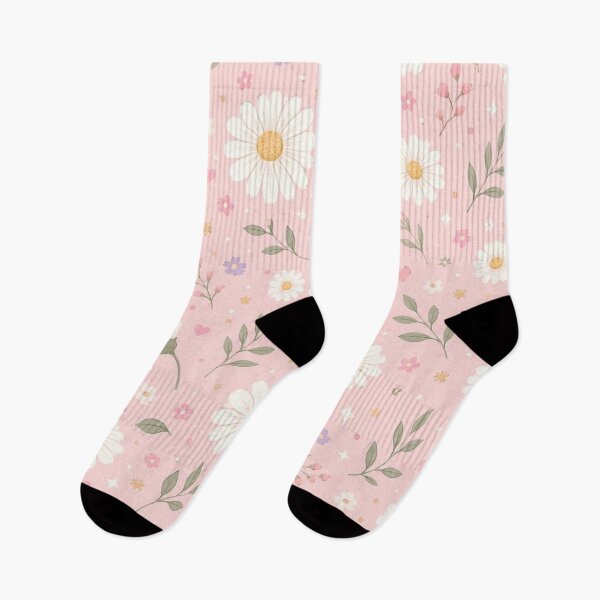Item preview, Delicate Daisy Pastel Pink Seamless Pattern designed and sold by ColorFindsEs.